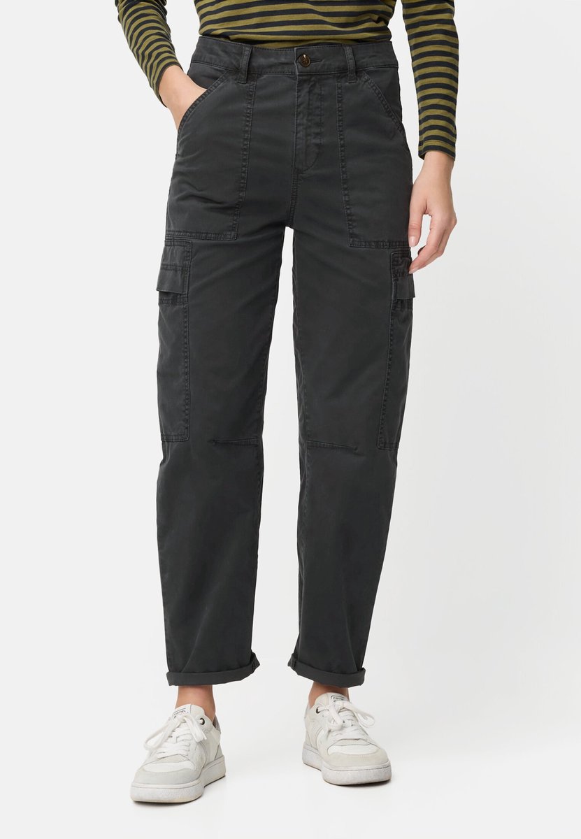 camel active Cargobroek gemaakt van katoenmix - Maat womenswear-33/32 - Kaviaar