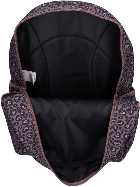 Studio V So Rebellious - Rugzak - Gevoerd - 13,6 liter - 39 x 29 x 12 cm - Panterprint - Bruin