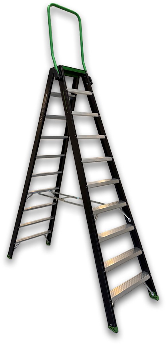 Rix Steigersystemen Dubbele oplooptrap met beugel 2 x 10 treden