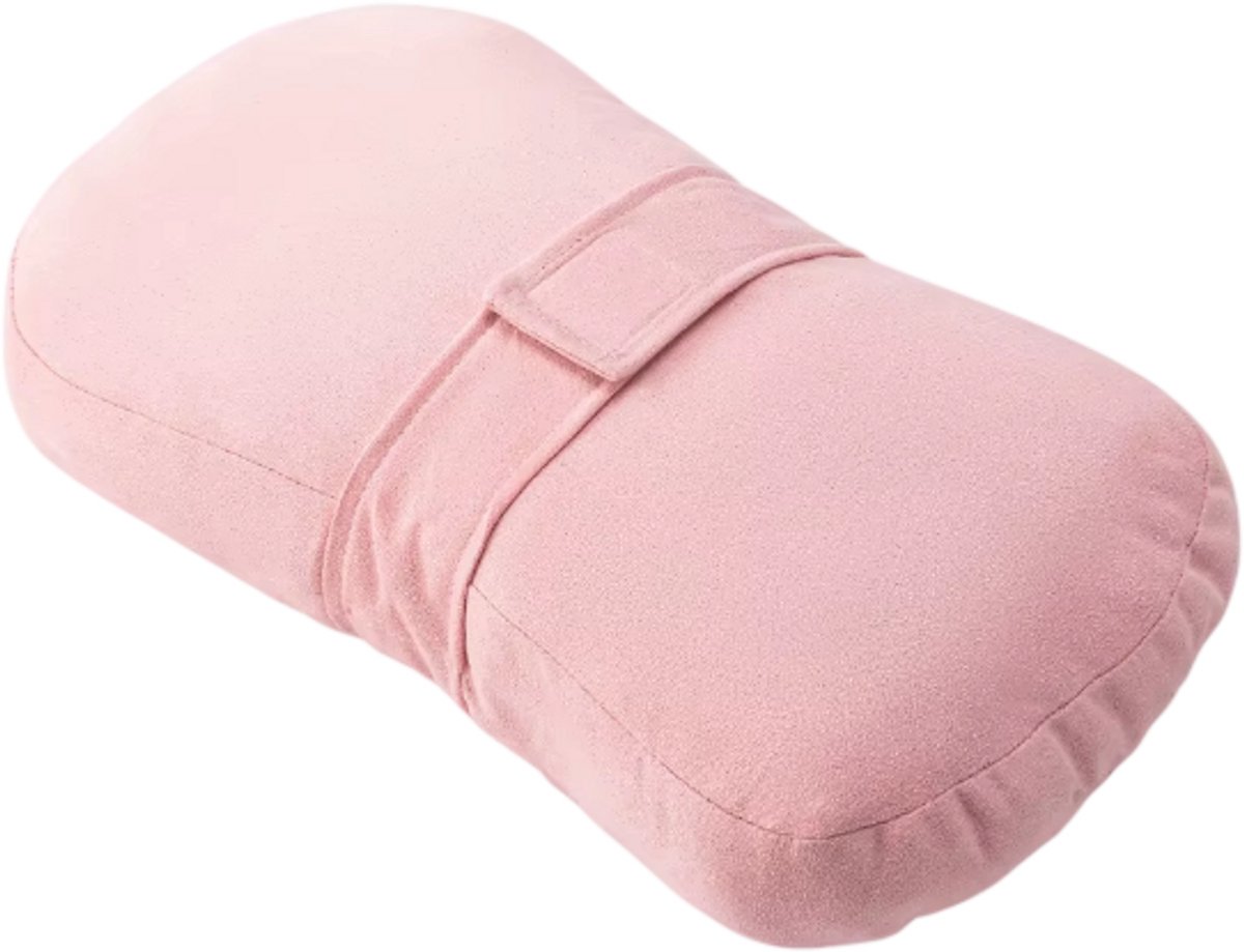 Kniekussen voor Zijslapers – Orthopedisch Steunkussen voor Heup en Rugpijn Zacht Benenkussen met Bindband – Wasbaar in Wasmachine – Slaapondersteuning & Ergonomisch Kussen - Roze