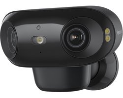 Reolink Argus 4 Pro 4K Batterij Beveiligingscamera Draadloos Buiten, 180° Dual-Lens 8MP Camera voor Thuissbeveiliging, ColorX Nachtzicht, Slimme Persoons-/Voertuig-/Dierendetectie, Geen Abonnement, Lokale Opslag, Zwart