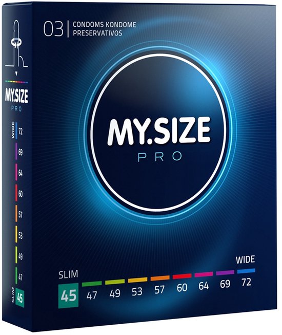 MY.SIZE Pro 45 mm Condooms 3 stuks