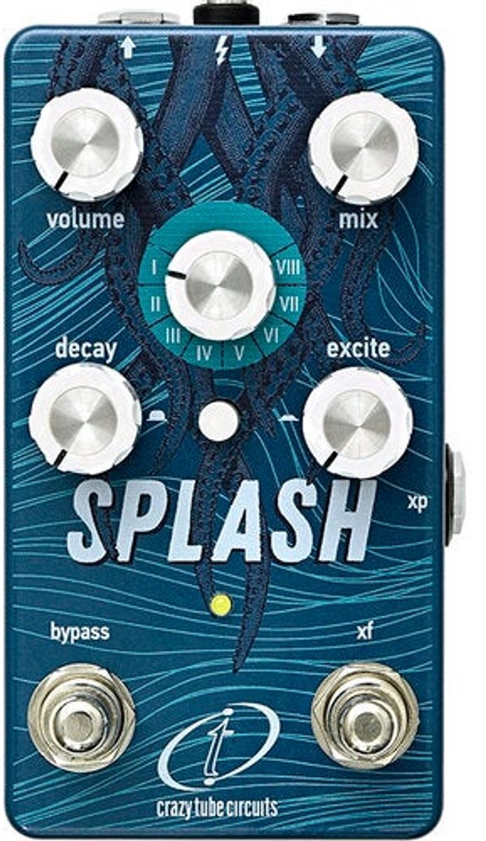 Crazy Tube Circuits Splash VIII reverb effectpedaal