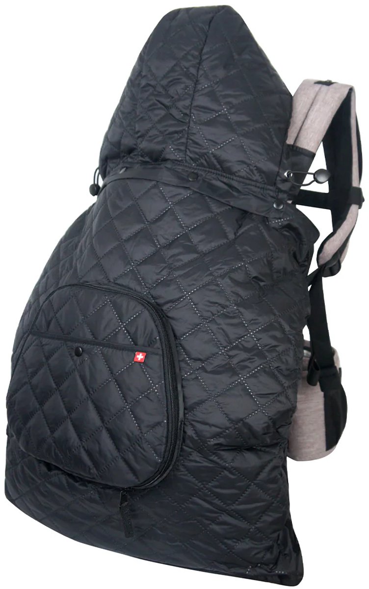 MiaMily Draagzak Winter Cover - Voor alle MiaMily draagzakken - Warm - Zwart