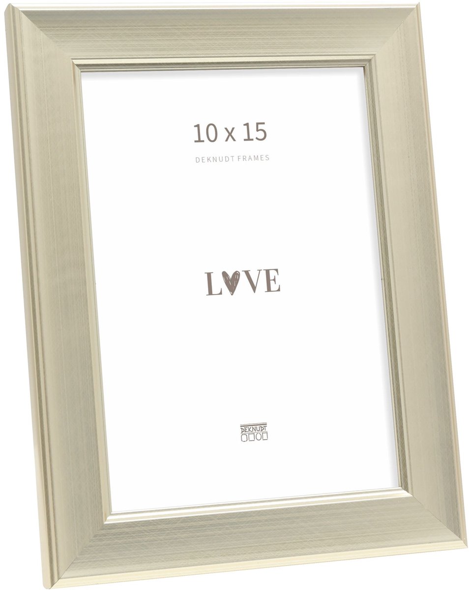 Deknudt Frames fotolijst S244D1 - zilverkleur - voor foto 10x15 cm