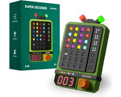 GiiKER Super Decoder - Elektronisch Code-Kraakspel | 600 Levels | 4-Cijferige Kleurenpuzzel | Solo & Duo Mode | Draagbare Breinbreker voor Kinderen & Volwassenen