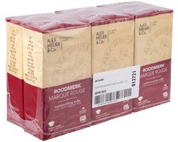 Alex Meijer - Koffie Roodmerk Snelfiltermaling - 6 Pakken van 250 Gram - Snel Filterkoffie - Medium Gebrand - Arabica en Robusta