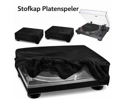 Platenspeler Stofkap (Hoes) – Platenspeleraccessoires – Wasbare Draaitafel Beschermhoes voor Audio-Technica AT-LP120XUSB – Stretch Spandex – Stofdicht