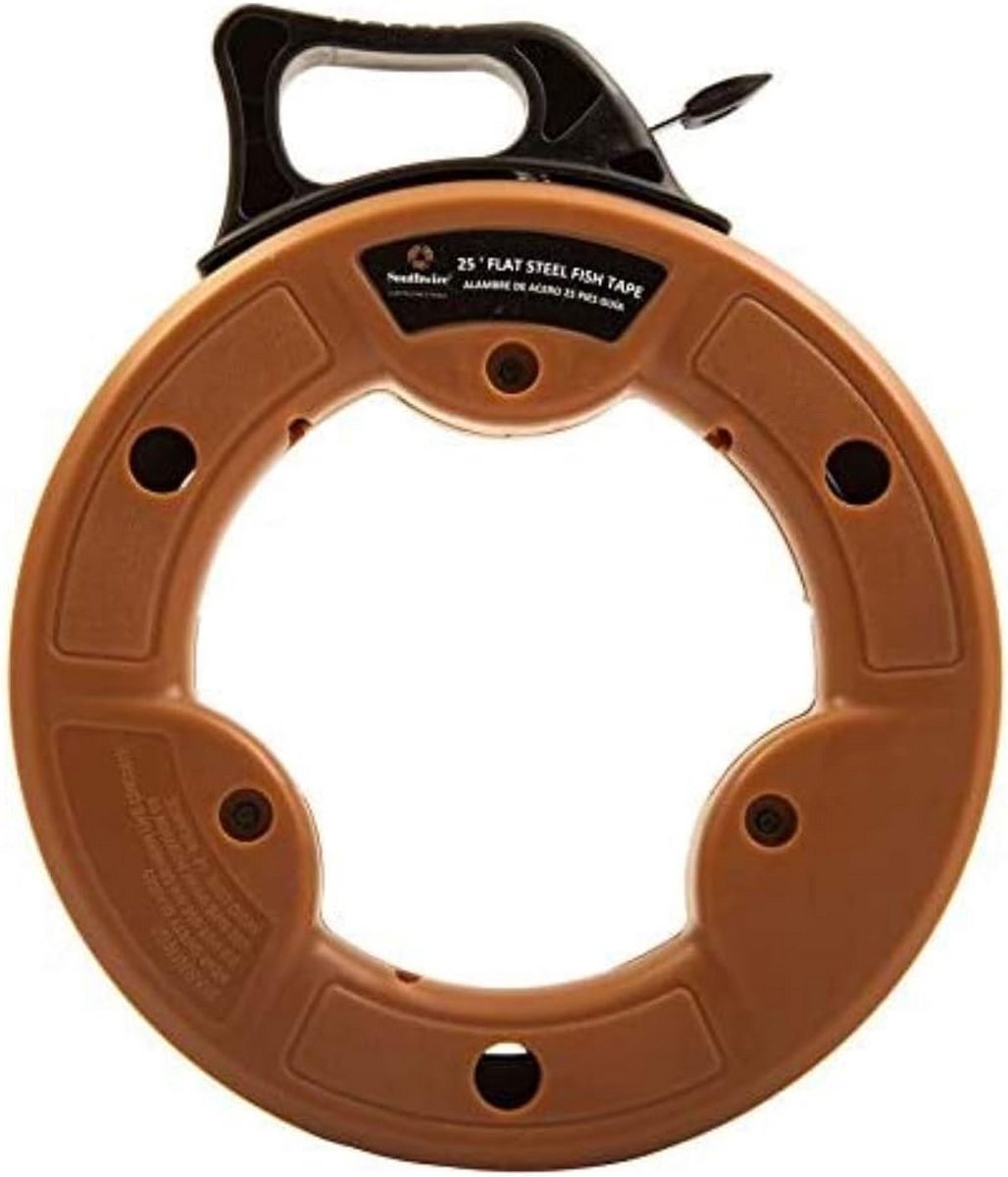 Platte Stalen Visdraad Elektricien Trekveer Set 3.8mm Breed 7.6 Meter Lengte