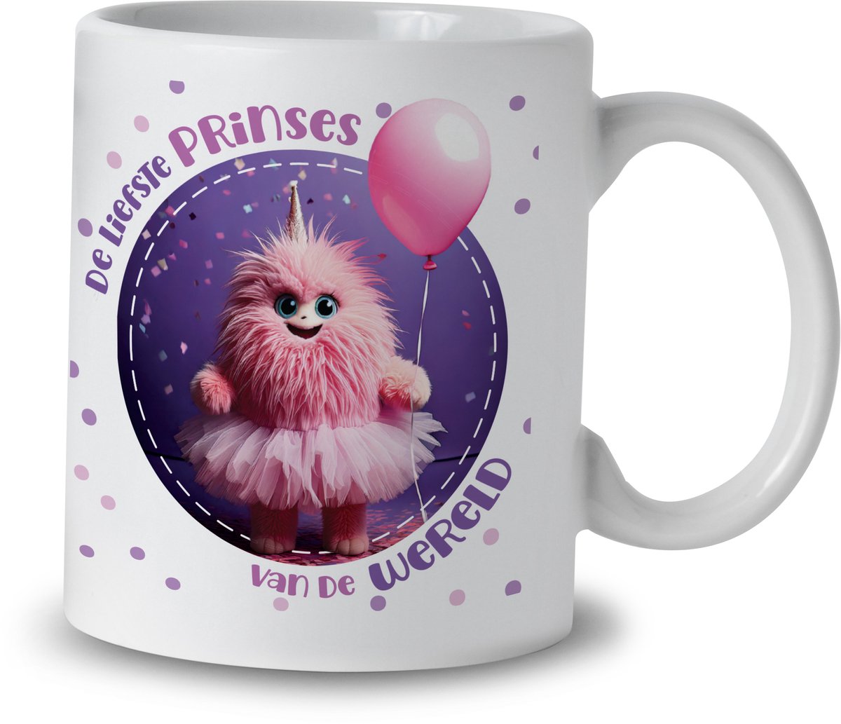 Mok – Monster Prinses – Keramiek – 325 ml – Cadeau