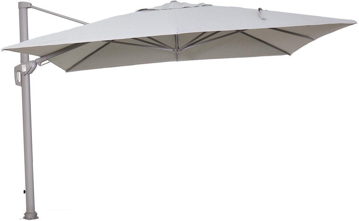 Garden Impressions Hawaii Big Pole II zweefparasol 350x350 taupe/royal sand