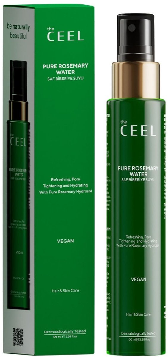 Bol.com The Ceel Rozemarijn haarwater met anti-haaruitval en voor betere haargroei - Pure vegan rozemarijnwater - Sterkere haarg... aanbieding