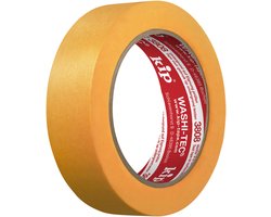Kip 3808 WASHI-TEC® Goldkrepp® - Professionele schilderstape van topkwaliteit, 30 mm x 50 m | dunne washi-tape voor afplakken, schilderen en lakken, schilderstape voor schilderwerk en renovaties