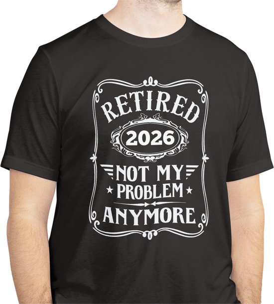 T-shirt « Retraité 2025 » - Taille XL - T-shirts humoristiques - Cadeau de retraite - Ce n'est plus mon problème - T-shirt homme - T-shirt femme - Unisexe