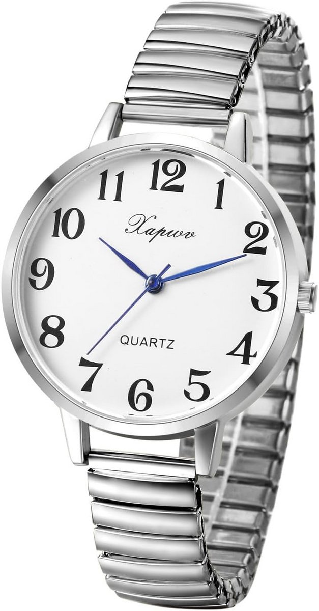 Dameshorloge Analoge Quartz Elastische Band Eenvoudig Aflezen