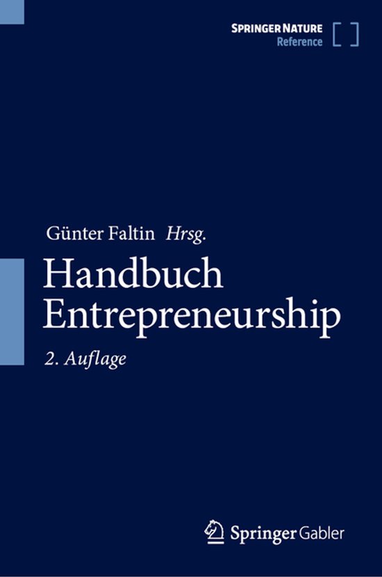 Handbuch Entrepreneurship - cover