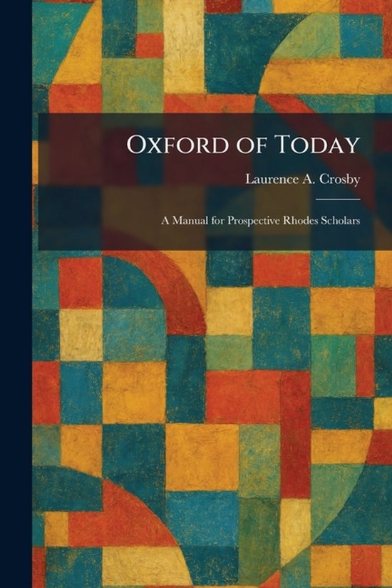 Oxford of Today - cover