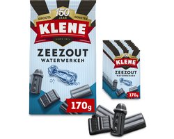 Klene Zeezout Waterwerken - Drop - Zout - 8x170g