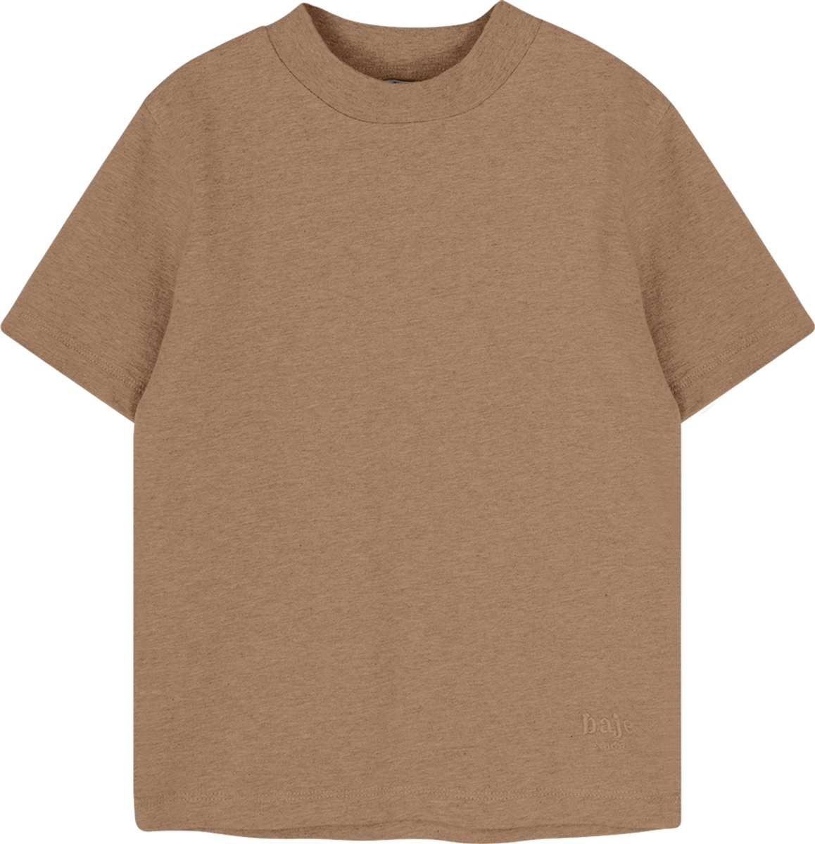 Adrian Shortsleeve Brown Coconut – Basic Jongens T-shirt | Baje Studio 110