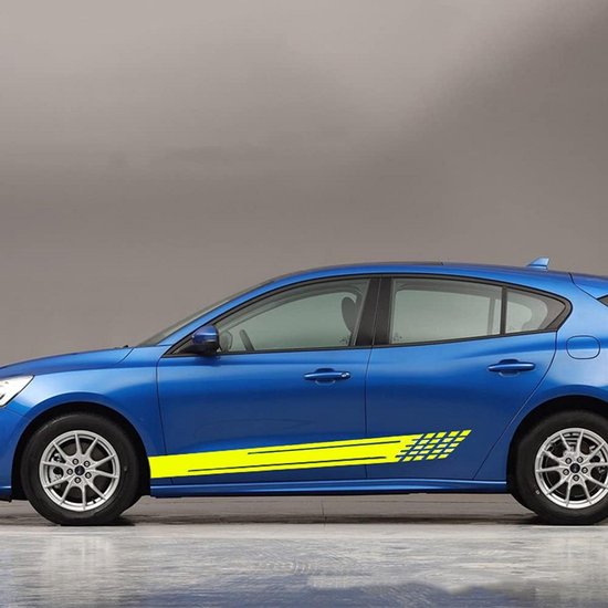 Universele Race Strepen Stickers voor Auto Carrosserie - Zelfklevende ...