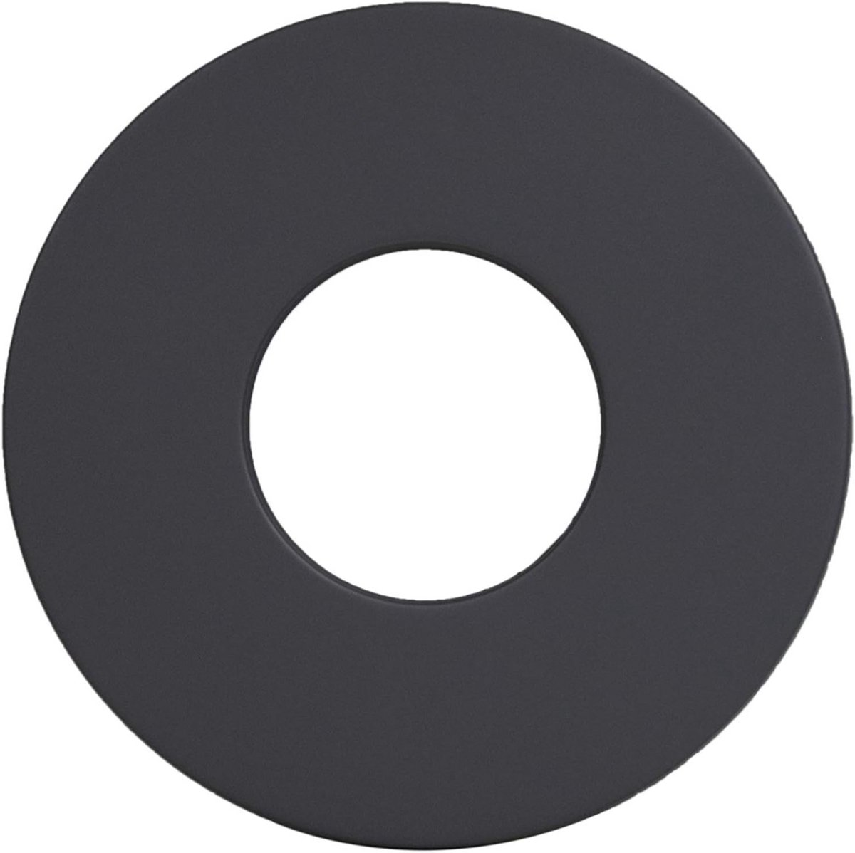 Wandrozet Pelletkachelbuis Zwart 70mm Rand voor 100mm Diameter