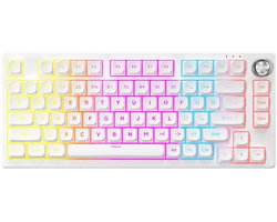 Furycube IP75 - Mechanisch Gaming Toetsenbord - 81 Toetsen - RGB Verlichting - Bedraad - Wit MDA