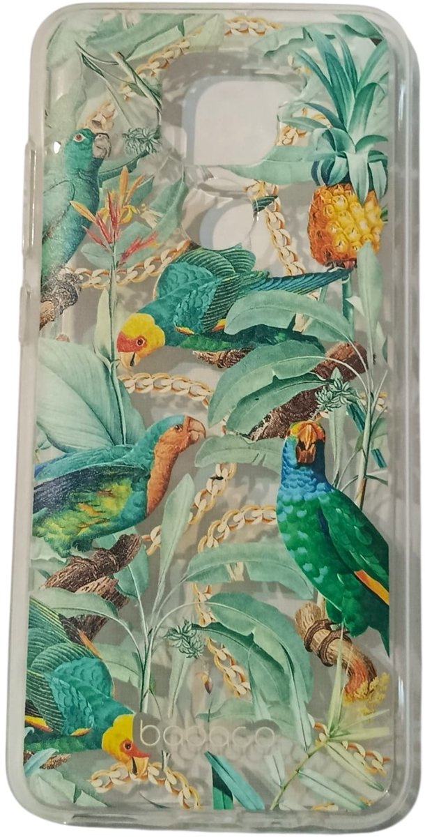 BABACO telefoonhoesje / case - XIAOMI redmi note 9 - transparant en meerkleurig - vogels