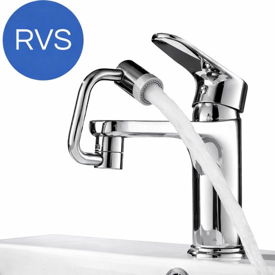 HMerch™ Accessoire de Robinet - Rallonge de Robinet - Rotatif à 1080° - Tête de Pulvérisation Robinet de Cuisine - Tête de Robinet - Tête de Robinet Rotative