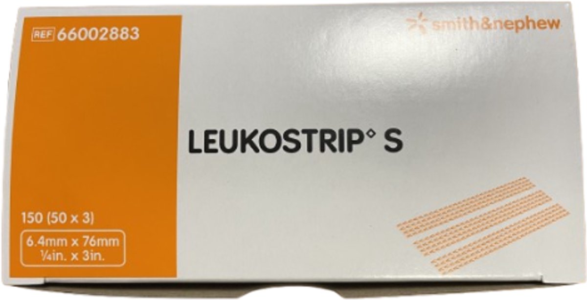 Smith&Nephew Leukostrip - 150 (50 x 3) - 6.4mm x 76mm - 66002883