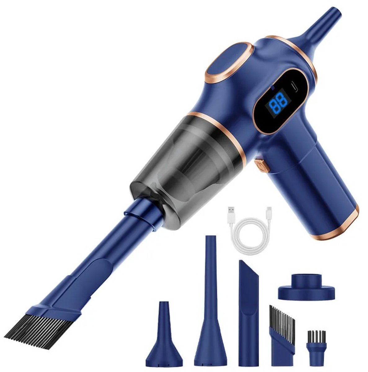 Huizhou Kruimeldief Draadloos Auto Stofzuiger Oplaadbaar Blauw - Huizhou fuheng technology co., - €89,95