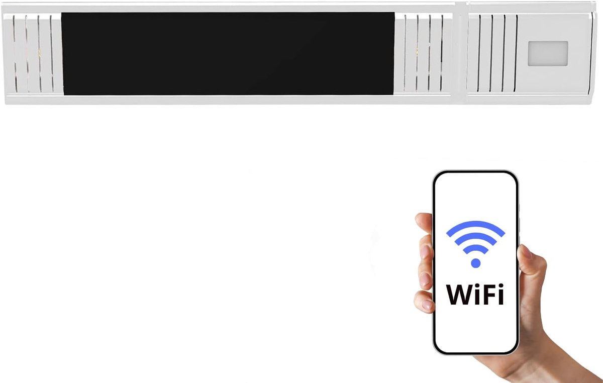 HOME It® infrarood terrasverwarmer met wifi voor wandmontage