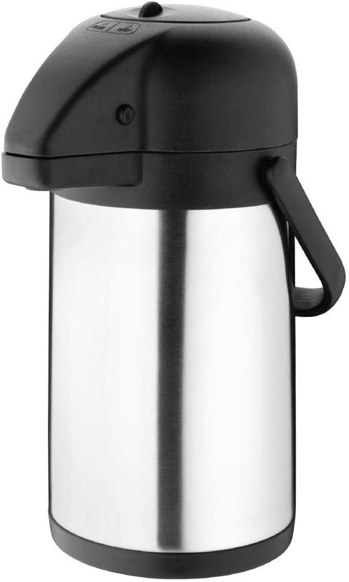 Thermoskan met Pompsysteem 1.9 Liter - Ideaal voor Dranken Warm Houden