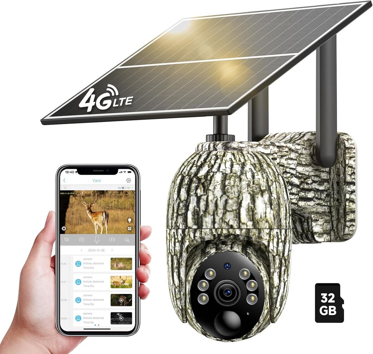 Wildcamera met Nachtzicht - Buitencamera - Waterdicht - Full HD - Monitoring