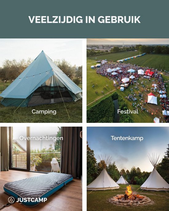 Slaapzak - Dekenmodel - Kamperen en reizen - Lichtgewicht en compact - Tot 200 cm - Munt — afbeelding 3