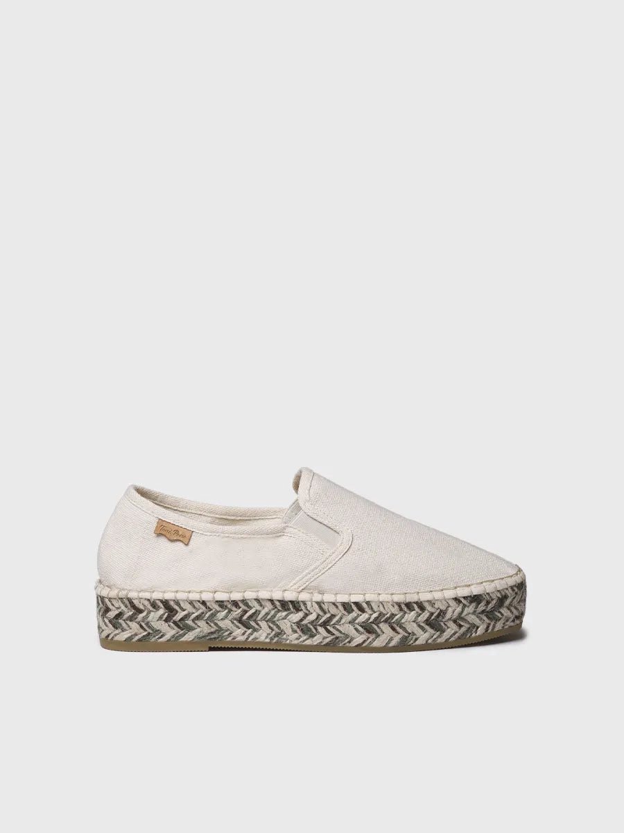 Espadrilles voor dames met veelkleurige jute details | FIORELLA