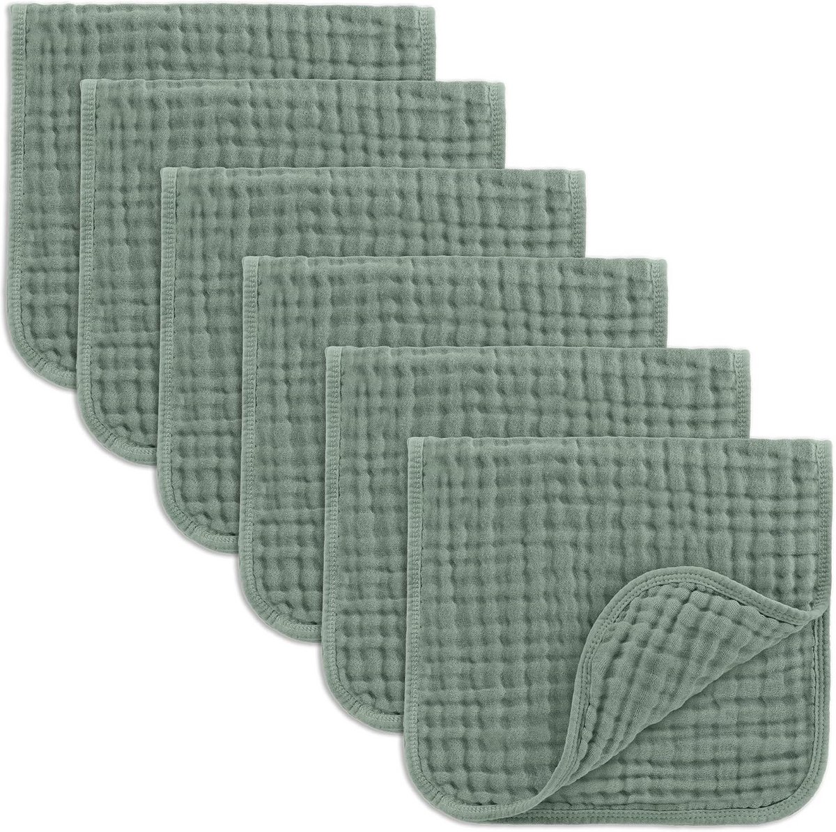 Zachte Mouselein Hydrofiele Luiers Baby Katoen 6 Lagen Extra Absorberend 6 Stuks