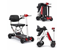 Plaza Manual Fold One Compacte Opvouwbare Scootmobiel | Lichtgewicht 19.8 kg | Actieradius tot 15 km | Met Armsteunen