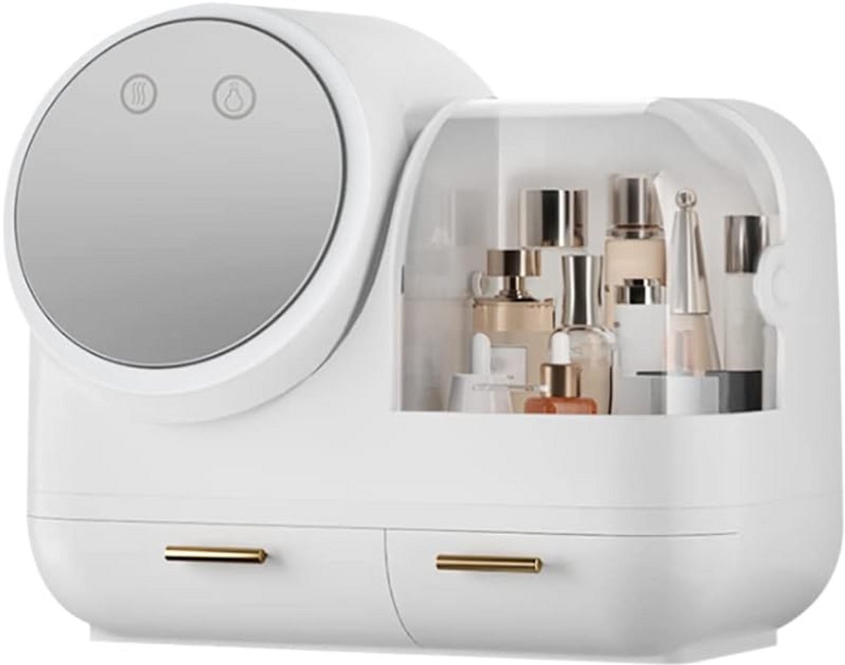 Make-up Organizer met LED Spiegel en Stofdichte Opslag