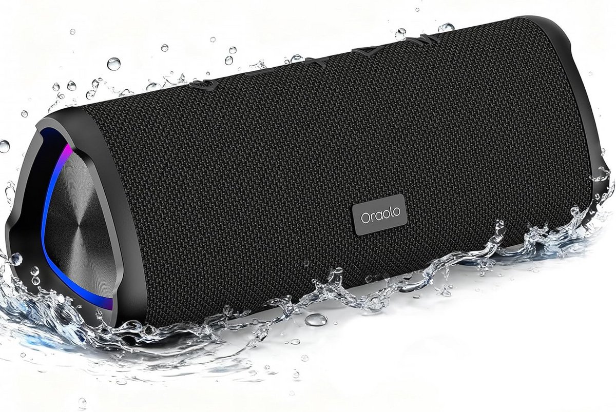 Draagbare Bluetooth Speaker met 24 Uur Speeltijd en IPX6 Waterdicht