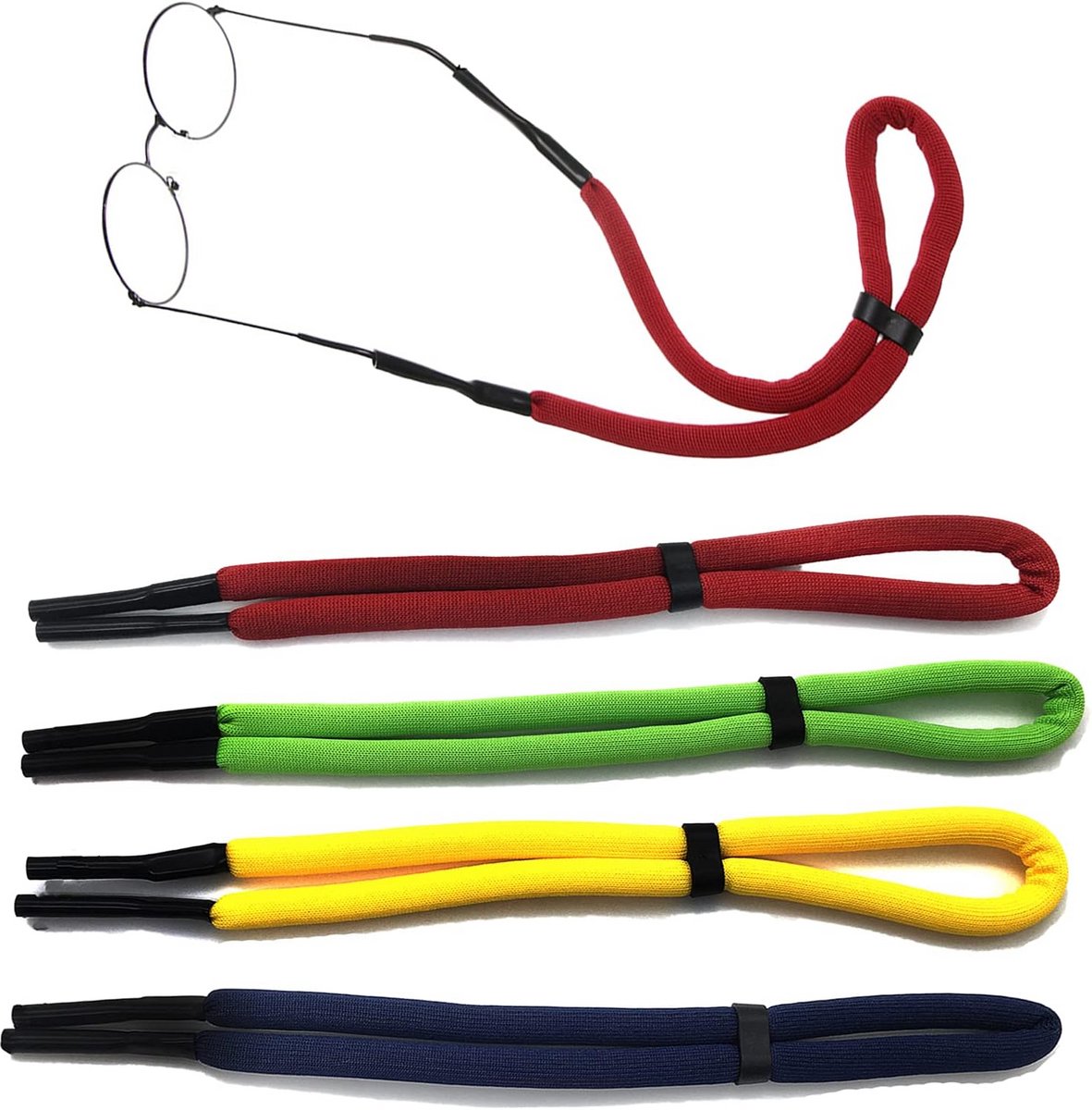 6x Sport Brilband Verstelbaar Anti-Slip Brillenriem voor Kinderen en Volwassenen