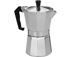 Cookinglife Percolator - Koffiemaker - Campingpercolator - Coffee Percolator - Aluminium Zilver Lichtgewicht - 330 ml 4-6 Kopjes