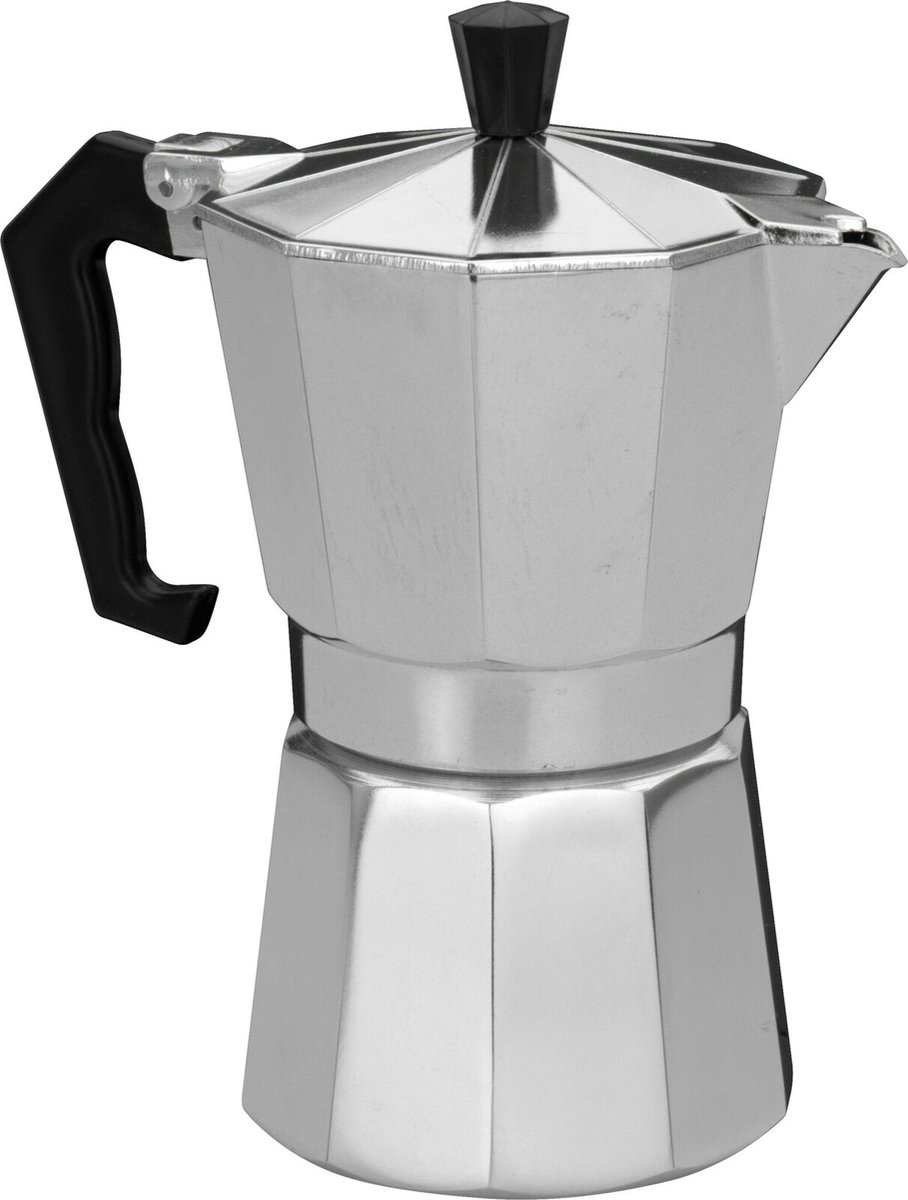 Cookinglife Percolator - Koffiemaker - Campingpercolator - Coffee Percolator - Aluminium Zilver Lichtgewicht - 330 ml 4-6 Kopjes