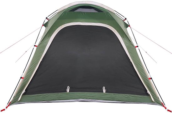 vidaXL - Tent - 4-persoons - waterdicht - snelontgrendeling - groen van Vidaxl — afbeelding 4