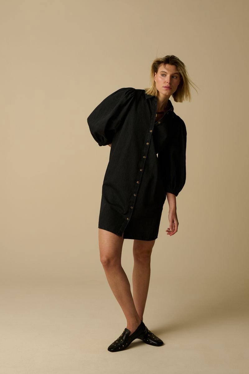 Sissy-Boy - Grijze denim jurk