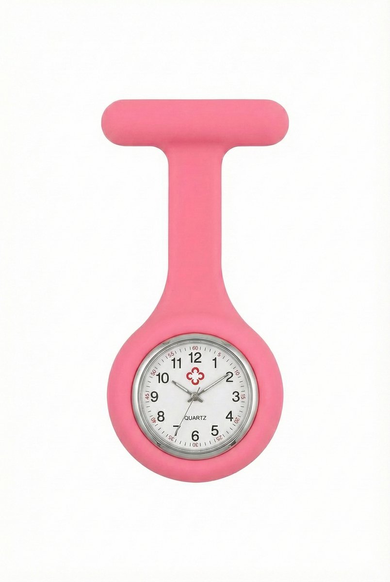 Zorgmorgen - Zusterhorloge - Roze - Siliconen - Waterbestendig - Verpleegkundige