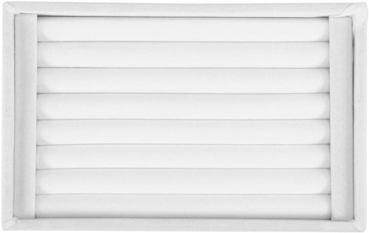 Ringopslaghouder en display - ruimte voor 50-70 ringen - wit