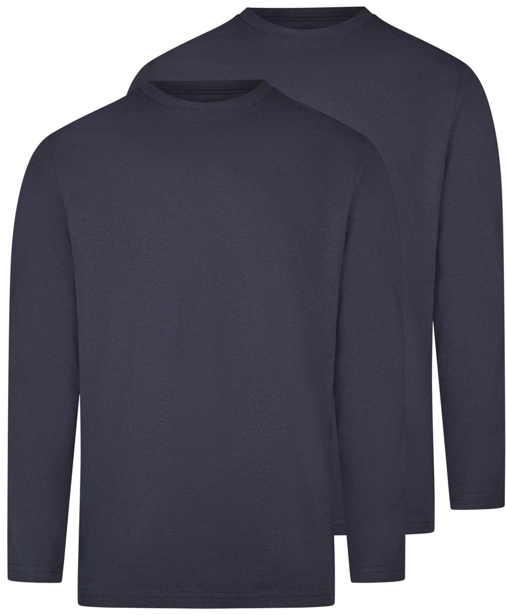 RAGMAN Heren longsleeve 2 pack Basic