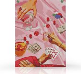 Rubye® Peinture au diamant pour adultes et enfants - Kit complet - Soirée jeux de cartes - 30x40cm