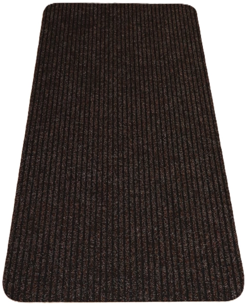 Prima Heavy Duty - Loper - donker bruin - zwart - 70x140cm - antislip