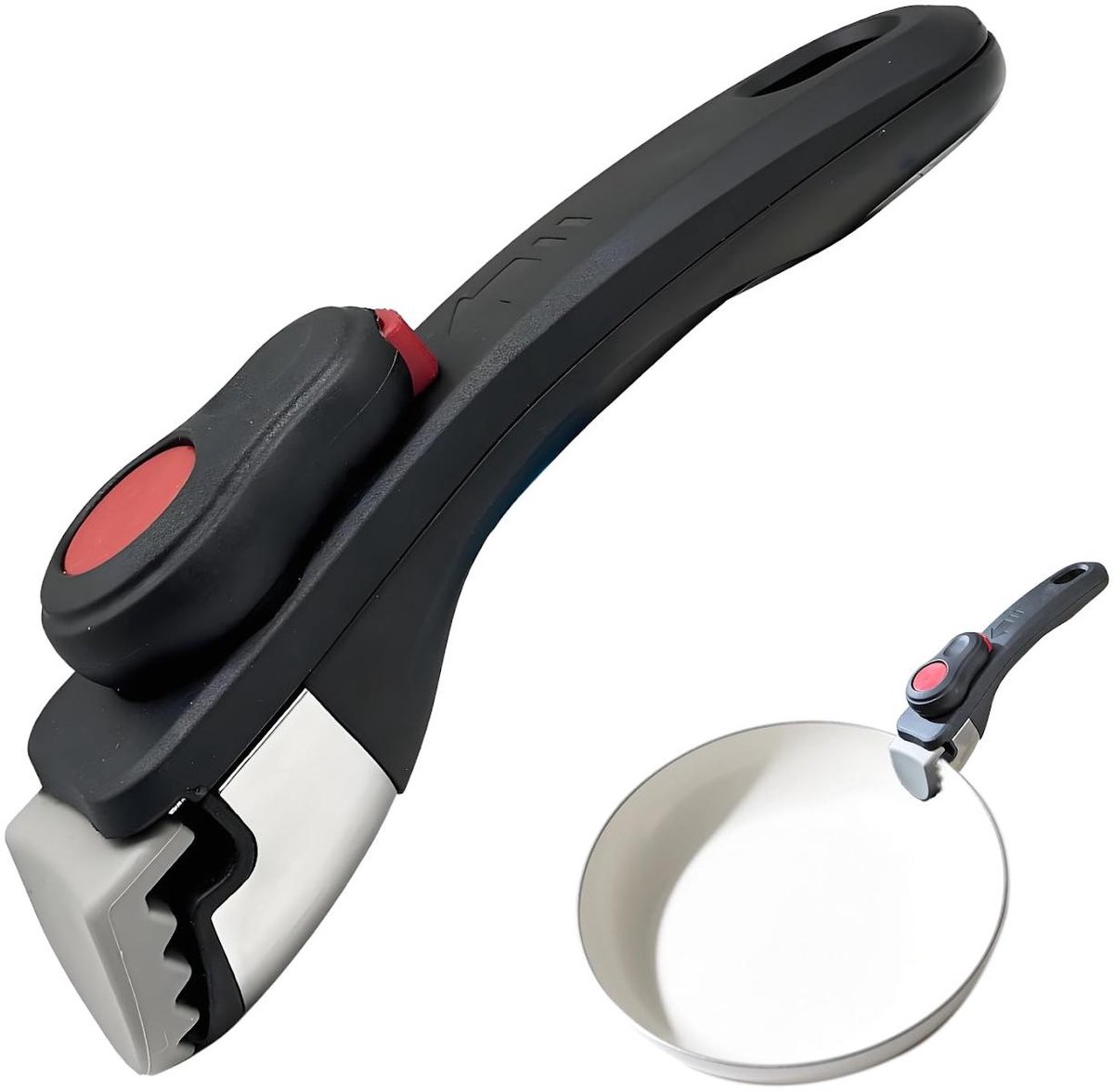 Siliconen Handgreephouders - Antislip Pannenlaphoes - Universele Verwijderbare Panhandgreep Voor Extra Grip En Veilige Hantering - 1 Stuks - Zwarte